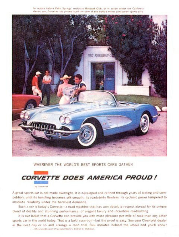 1958 Chevrolet Corvette Advertising